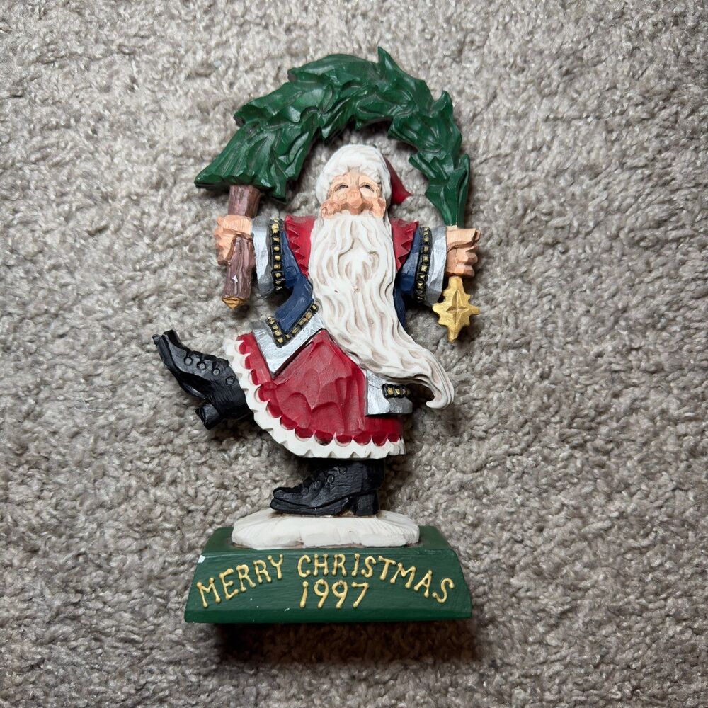 Vintage David Frykman Santa Claus Figurine Christmas SIGNED Limited Edition 1997